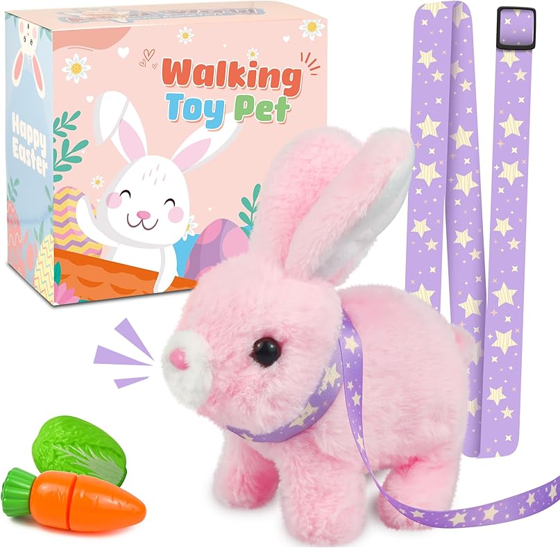 Bunny Pal Robot - My Realistic Rabbit Toy Pink